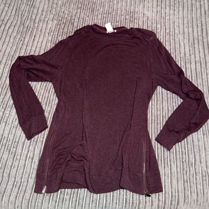 Matty M maroon long sleeve shirt (L)